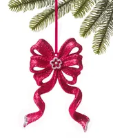 Holiday Lane Ruby Red Holiday Red Bow Ornament, Exclusively at Macy's