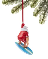 Holiday Lane Hawaii Surfing Santa Ornament, Created for Macy's