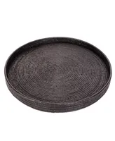 Artifacts Trading Company Rattan Round Ottoman Tray