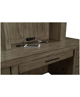 Closeout! Modern Loft 2PC Credenza Set (Credenza and Hutch)