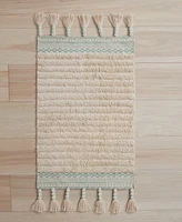 Lucky Brand Overtufted Cotton Fringe Bath Rug