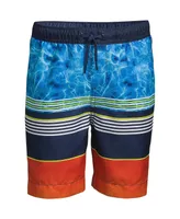 Lands' End Boys Printed Swim Trunks