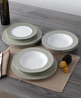 Noritake Infinity Green Platinum Piece Set, Service for 4