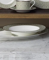 Noritake Infinity Green Platinum 4 Piece Soup Bowl Set 12 oz, Service for 4