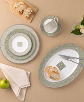 Noritake Infinity Green Platinum Oval Platter