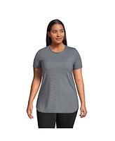 Lands' End Plus Moisture Wicking Upf Sun T-Shirt