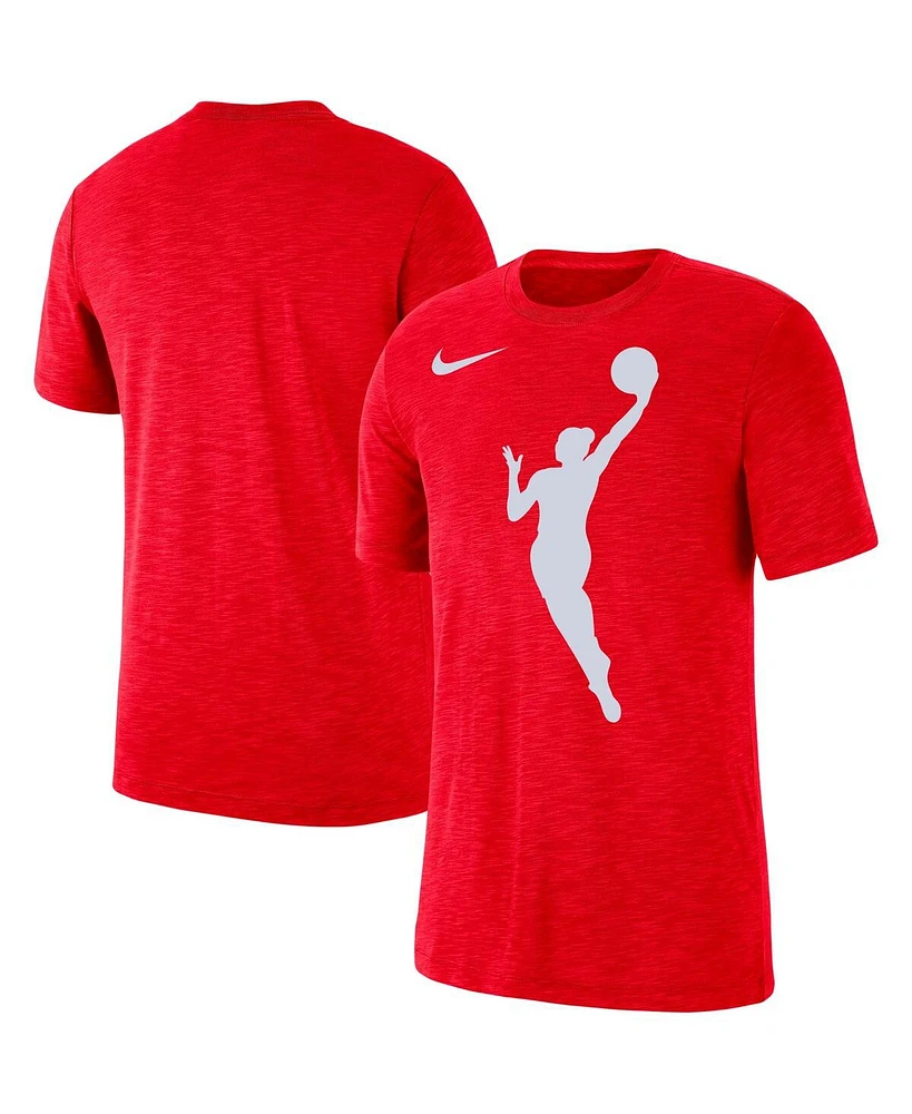 Men's and Women's Nike Red Wnba Logowoman T-shirt