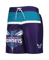 Men's G-iii Sports by Carl Banks Purple Charlotte Hornets Sea Wind Swim Trunks