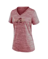 Women's Nike Red Arizona Diamondbacks Authentic Collection Velocity Practice Performance V-Neck T-shirt