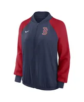 Women's Nike Navy Boston Red Sox Authentic Collection Team Raglan Performance Full-Zip Jacket