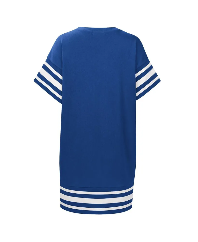 Women's Touch Royal Chicago Cubs Cascade T-shirt Dress