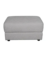 Elizabeth 2 Piece Stain-Resistant Fabric Oversized Armchair and Ottoman Set