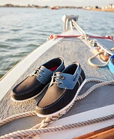 Barbour Men's Leather & Suede Wake 2-Eye Boat Shoes