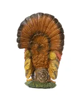 Glitzhome 9.5" H Thanksgiving Resin Turkey Table Decor