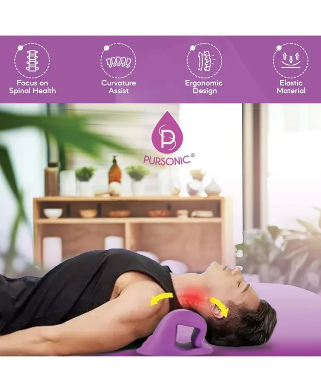 Pursonic Portable Neck & Shoulder Adjustable Heat Massaging Wrap - Magenta