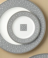 Noritake Infinity Graphite 4 Piece Bread Butter/Appetizer Plate Set, Service for 4