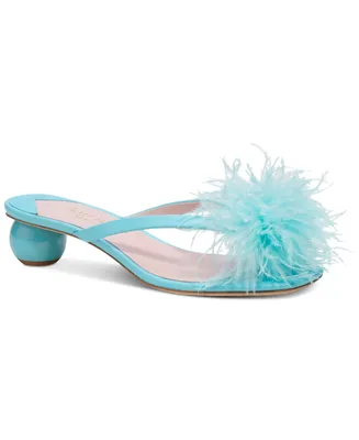 Kate Spade New York Women's Bahama Slip-On Pom Pom Dress Sandals