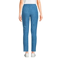 Lands' End Women's Tall Active High Rise Soft Performance Refined Tapered Ankle Pants