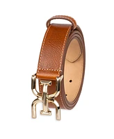 Sam Edelman Women's Slim Double-e Plaque Buckle Belt