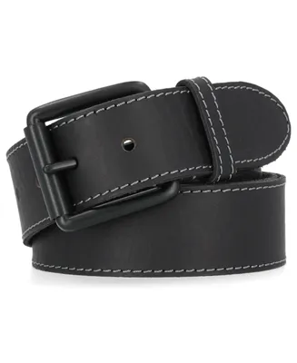 Timberland Men's 38mm Contrast Stitch Leather Belt