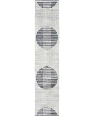 Nourison Home Astra Machine Washable ASW03 2'2" x 8' Runner Area Rug