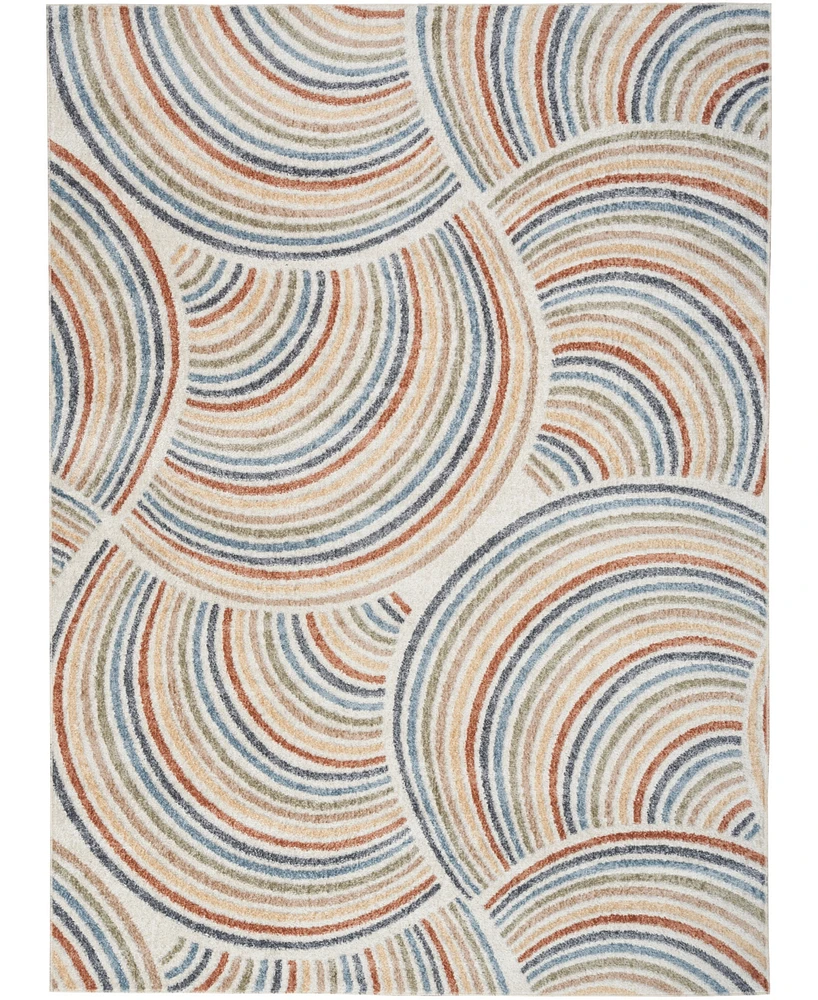 Nourison Home Astra Machine Washable ASW08 5'3" x 7' Area Rug