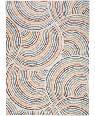 Nourison Home Astra Machine Washable ASW08 5'3" x 7' Area Rug