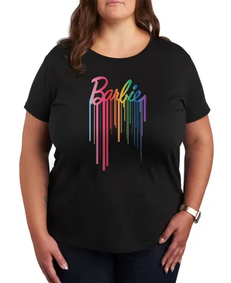 Hybrid Apparel Trendy Plus Barbie Pride Paint Graphic T-shirt