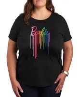 Hybrid Apparel Trendy Plus Barbie Pride Paint Graphic T-shirt