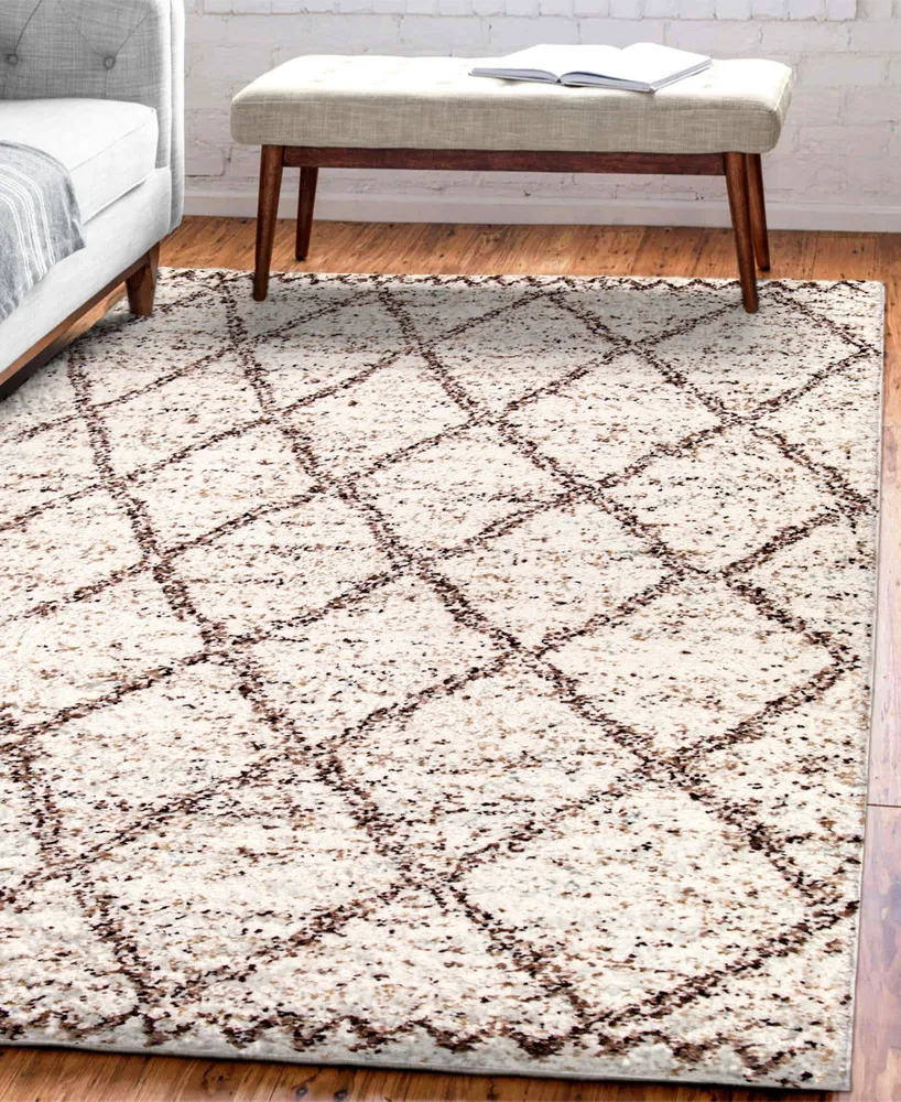 Orian Cotton Tail Desert Trellis 5'3" x 7'6" Area Rug