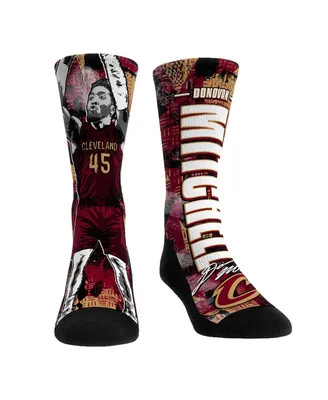 Men's and Women's Rock 'Em Socks Donovan Mitchell Cleveland Cavaliers Big Player Crew