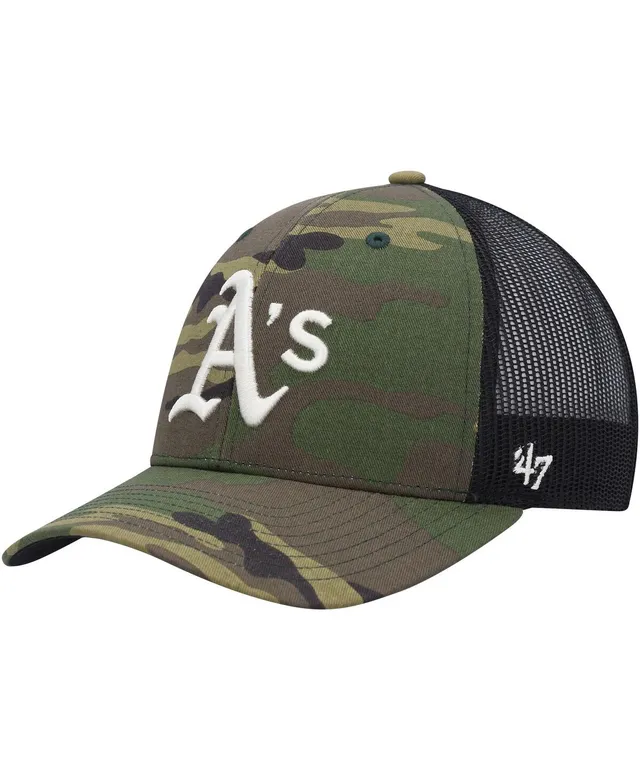 47Brand Atlanta Braves MVP Camo Trucker Snapback Cap