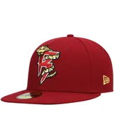 Men's New Era Red Wisconsin Timber Rattlers Authentic Collection Team Home 59FIFTY Fitted Hat