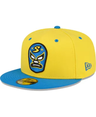 Men's New Era Yellow Sacramento River Cats Copa De La Diversion 59FIFTY Fitted Hat