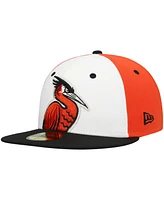 Men's New Era White Delmarva Shorebirds Authentic Collection Team Alternate 59FIFTY Fitted Hat