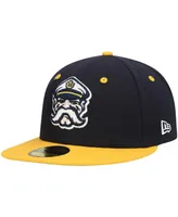 Men's New Era Navy Lake County Captains Authentic Collection Team Alternate 59FIFTY Fitted Hat