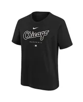 Big Boys and Girls Nike Black Chicago White Sox Authentic Collection Early Work Tri-Blend T-shirt