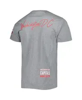 Men's Mitchell & Ness Heather Gray Washington Capitals City Collection T-shirt