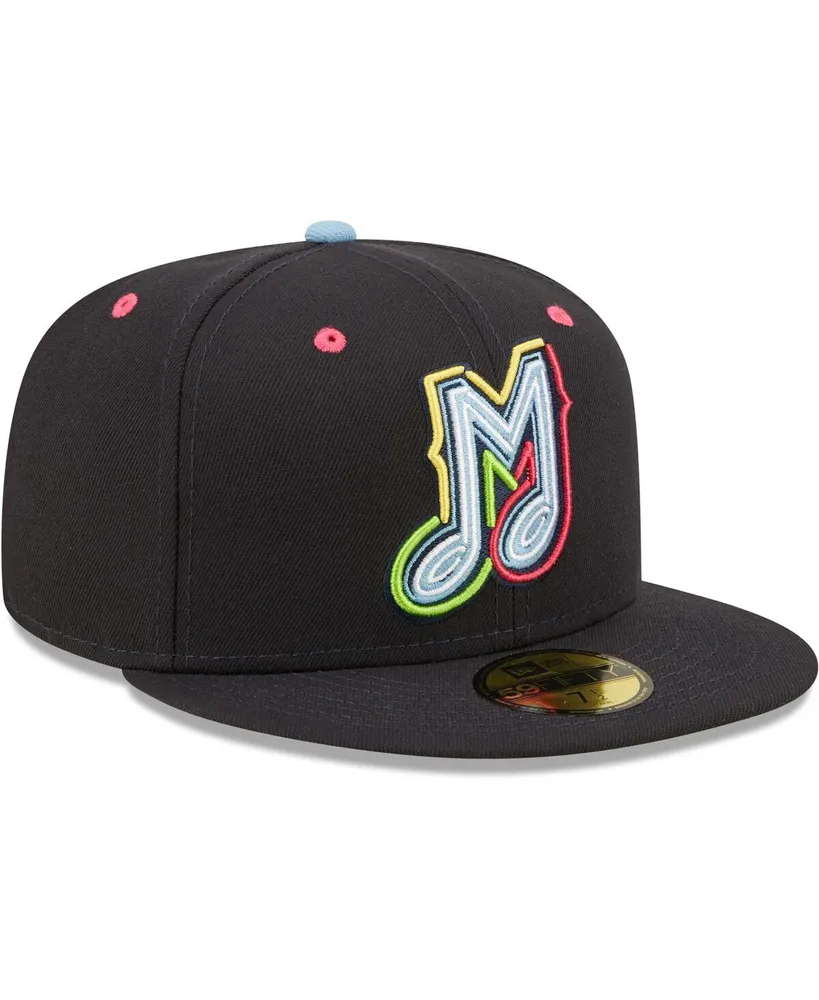 Men's New Era Black Musica De Memphis Copa La Diversion 59FIFTY Fitted Hat