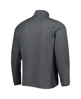 Men's Antigua Heathered Charcoal St. Louis Blues Course Quarter-Zip Jacket