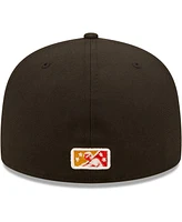 Men's New Era Black, Yellow Gatos Feroces De Hampshire Copa La Diversion 59FIFTY Fitted Hat