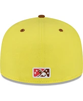 Men's New Era Yellow Beloit Sky Carp Copa De La Diversion 59FIFTY Fitted Hat