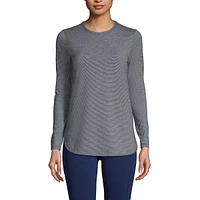 Lands' End Women's Moisture Wicking Upf Sun Long Sleeve Tunic Top