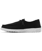Hey Dude Women's Wendy Slub Canvas Casual Moccasin Sneakers from Finish Line