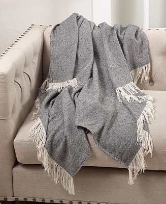 Saro Lifestyle Herringbone Throw, 50" x 60"