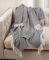 Saro Lifestyle Herringbone Throw, 50" x 60"