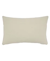 Saro Lifestyle Rope Knots Applique Decorative Pillow, 12" x 20"