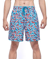 Rokka&Rolla Men's 7.5" Quick-Dry Mesh Lined Swim Trunks Upf 50+ , up to 2XL