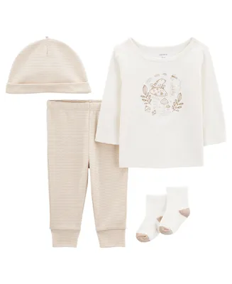 Carter's Baby Boys or Girls Top and Leggings, 4 Piece Set