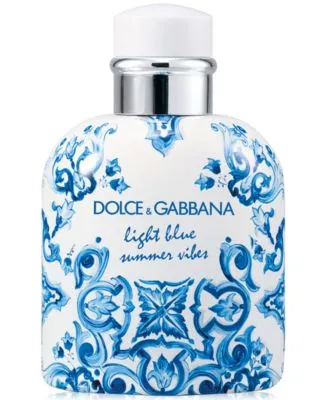 Dolce Gabbana Mens Light Blue Summer Vibes Pour Homme Eau De Toilette Fragrance Collection